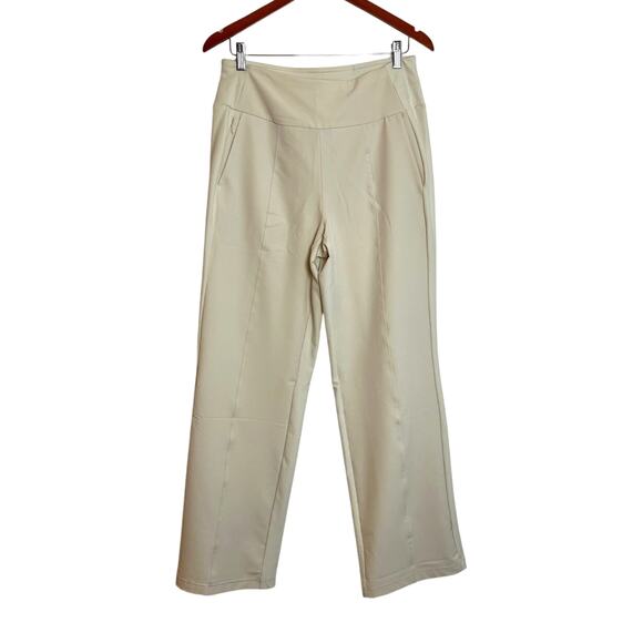 Avalanche Womens Pull-On Wide Leg Pants Size L Cream Outdoors Hiking Gorpcore - Picture 1 of 8